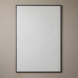 Hushed Curve - Framed Hand Painted Canvas Art - 1
