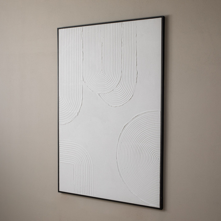 Hushed Curve - Framed Hand Painted Canvas Art - 3