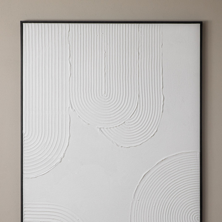 Hushed Curve - Framed Hand Painted Canvas Art - 4