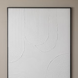 Hushed Curve - Framed Hand Painted Canvas Art - 4