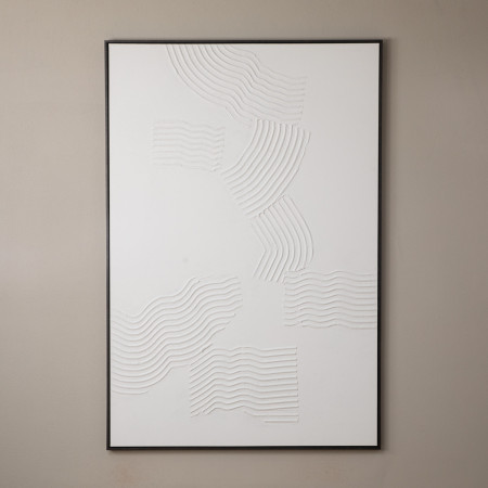 Hushed Strokes - Framed Hand Painted Canvas - 1