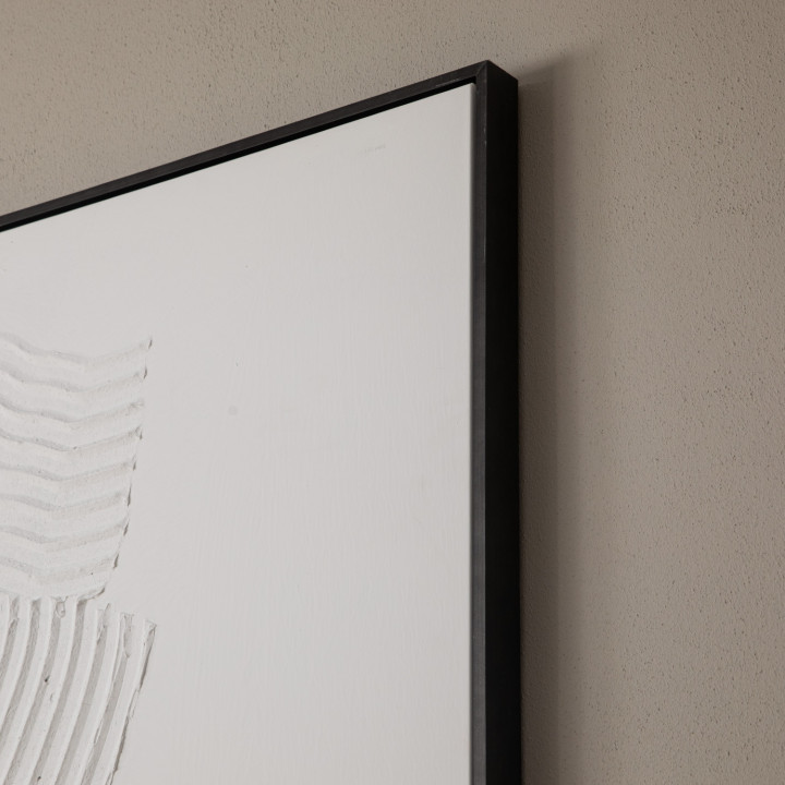Hushed Strokes - Framed Hand Painted Canvas - 5