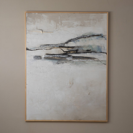 Winter Shore - Framed Hand Painted Canvas Art