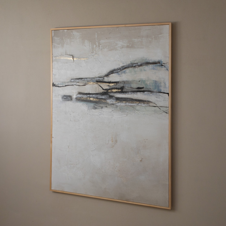 Winter Shore - Framed Hand Painted Canvas Art - 3