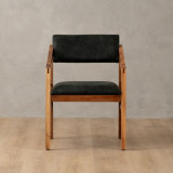 Jozi Leather Carver Chair - Blackwood - Midnight - 2