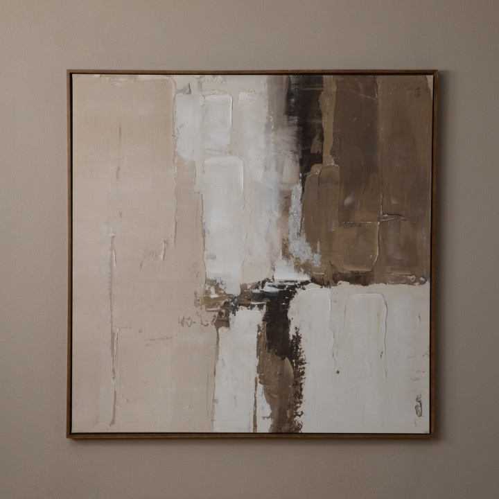 Worn Ember - Framed Canvas Art - 1