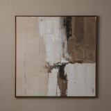 Worn Ember - Framed Canvas Art - 1