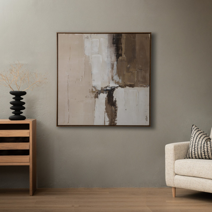 Worn Ember - Framed Canvas Art - 2