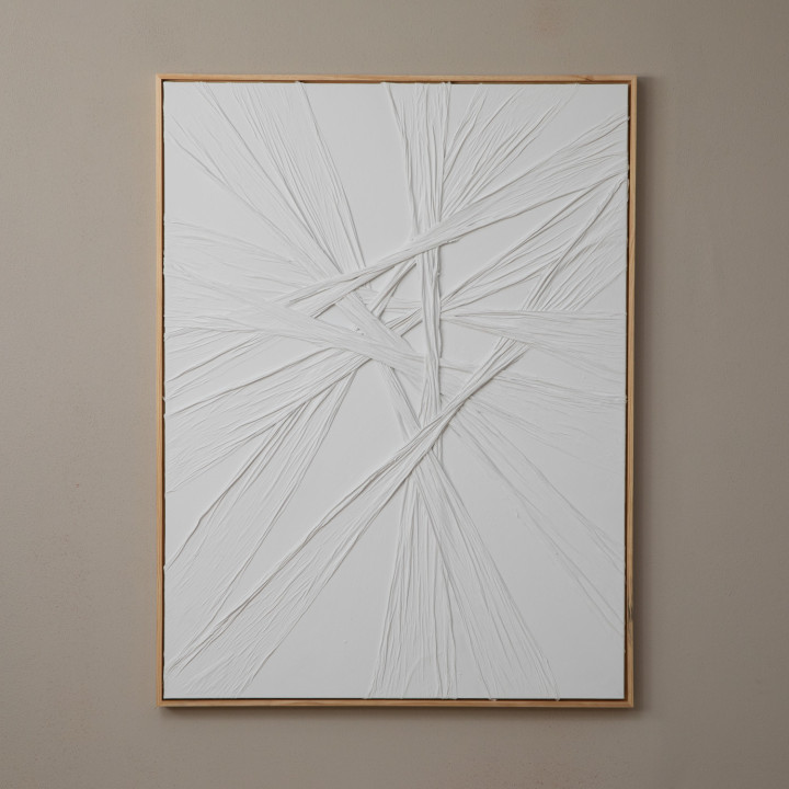 Linescape - Framed Hand Painted Canvas Art - 1