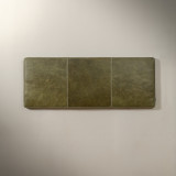 Zambezi Queen Leather Headboard - Vintage Sage - 3