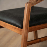 Jozi Leather Carver Chair - Blackwood - Midnight - 6