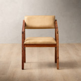 Jozi Leather Carver Chair - Blackwood - Desert - 2