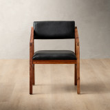 Jozi Leather Carver Chair - Blackwood - Black - 2