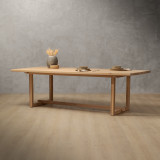 2.6m Paternoster Dining Table - Oak - 3
