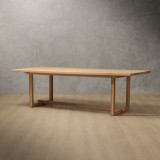2.6m Paternoster Dining Table - Oak - 6