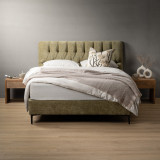 Haverlyn Queen Headboard - Olive Wave - 2