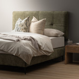 Sancturé Queen Headboard - Olive Wave - 1
