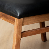Jozi Leather Carver Chair - Blackwood - Black - 7