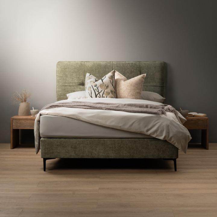 Sancturé Queen Headboard - Olive Wave - 2