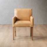 Sandton Leather Dining Chair - Oak - Desert - 3