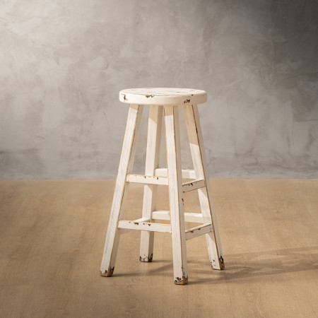 Aven Tall Bar Stool - White Wash - 1
