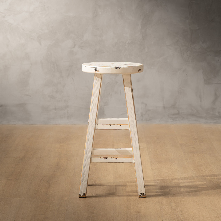 Aven Tall Bar Stool - White Wash - 2