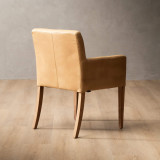 Sandton Leather Dining Chair - Oak - Desert - 5
