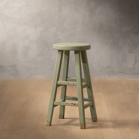 Aven Tall Bar Stool - Olive Wash