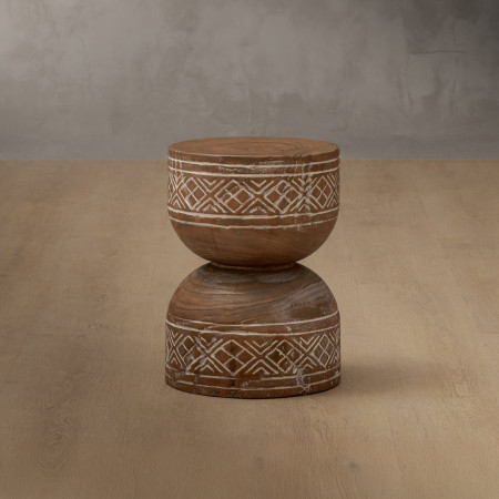 Olara Side Table - Rustic
