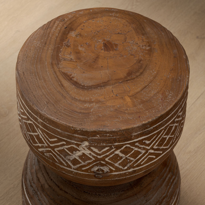 Olara Side Table - Rustic - 5