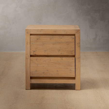 Ridgeway Bedside Table - Grey Wash - 1