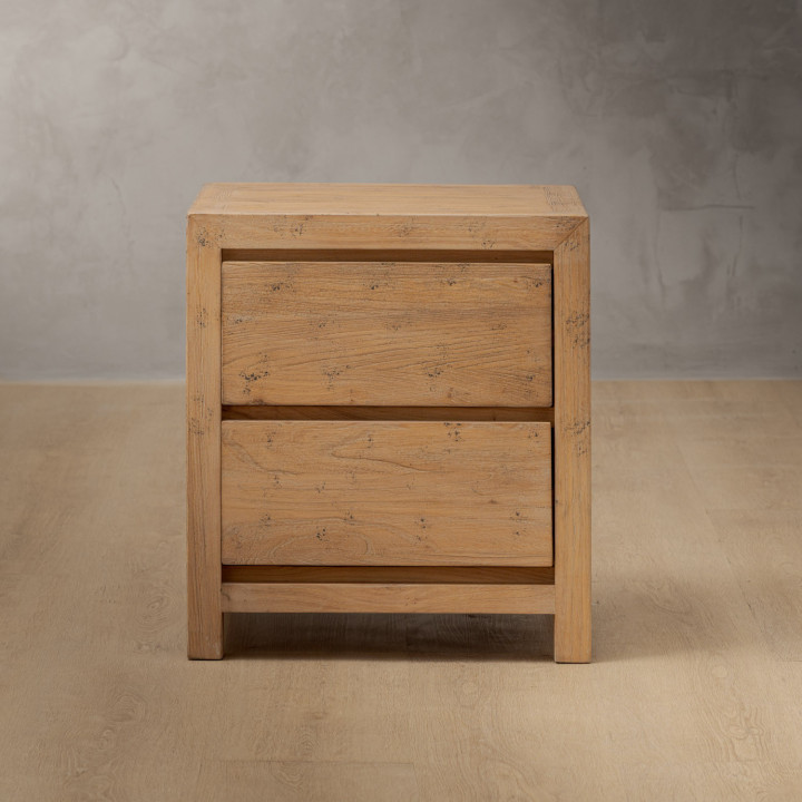 Ridgeway Bedside Table - Grey Wash - 1