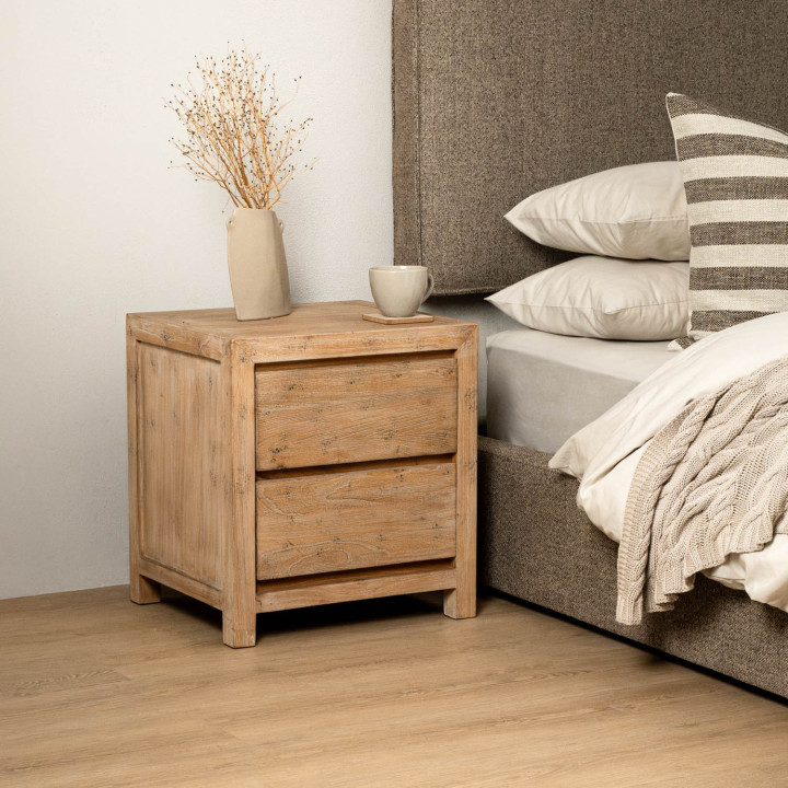Ridgeway Bedside Table - Grey Wash - 5