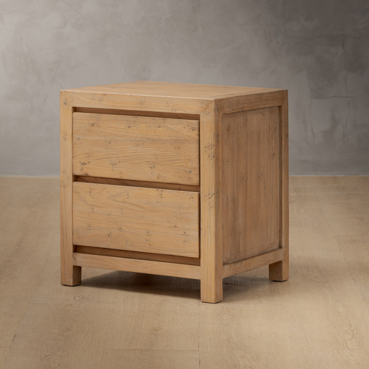 Ridgeway Bedside Table - Grey Wash - 6