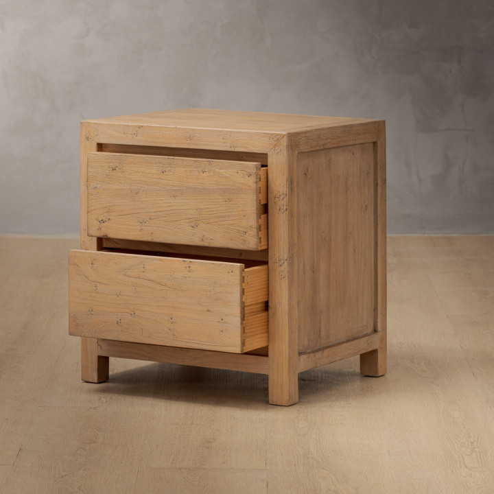 Ridgeway Bedside Table - Grey Wash - 7