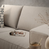 Westerman 2-Seater Fabric Couch - Nordic Sand - 4