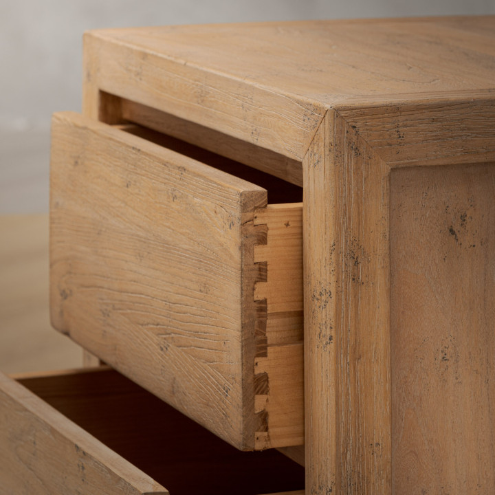 Ridgeway Bedside Table - Grey Wash - 8