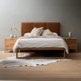 Zambezi King Leather Headboard - Butterscotch - 2