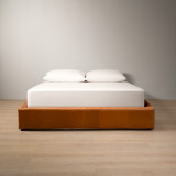 Montanelle Leather Bed Base - Queen - Tan - 1