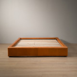 Montanelle Leather Bed Base - King XL - Tan - 4