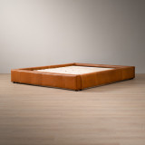 Montanelle Leather Bed Base - King XL - Tan - 5