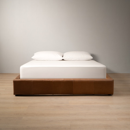 Montanelle Leather Bed Base - King XL - Cinnamon - 1