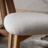 Coraline Fabric Dining Chair - Ivory - 5
