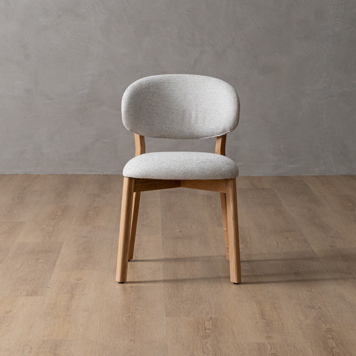 Coraline Fabric Dining Chair - Ivory - 6