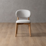 Coraline Fabric Dining Chair - Ivory - 6