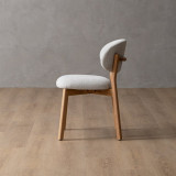 Coraline Fabric Dining Chair - Ivory - 7