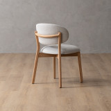 Coraline Fabric Dining Chair - Ivory - 8