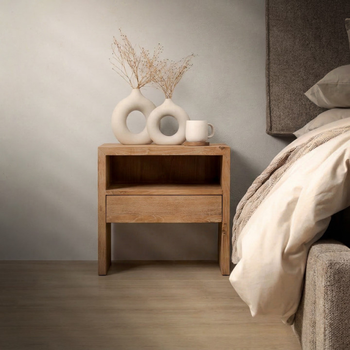 Stonefold Bedside Table - Stone Wash - 2