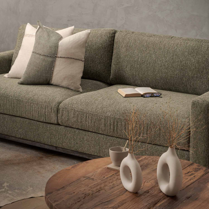 Lendavé 4-Seater Fabric Couch - Stoneweave Green - 3