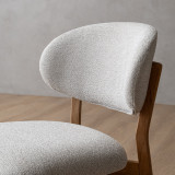 Coraline Fabric Dining Chair - Ivory - 10